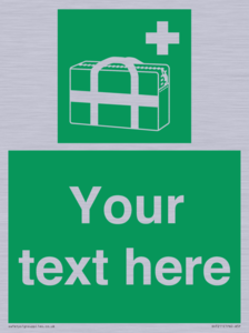 Custom sign safe condition Medical grab bag